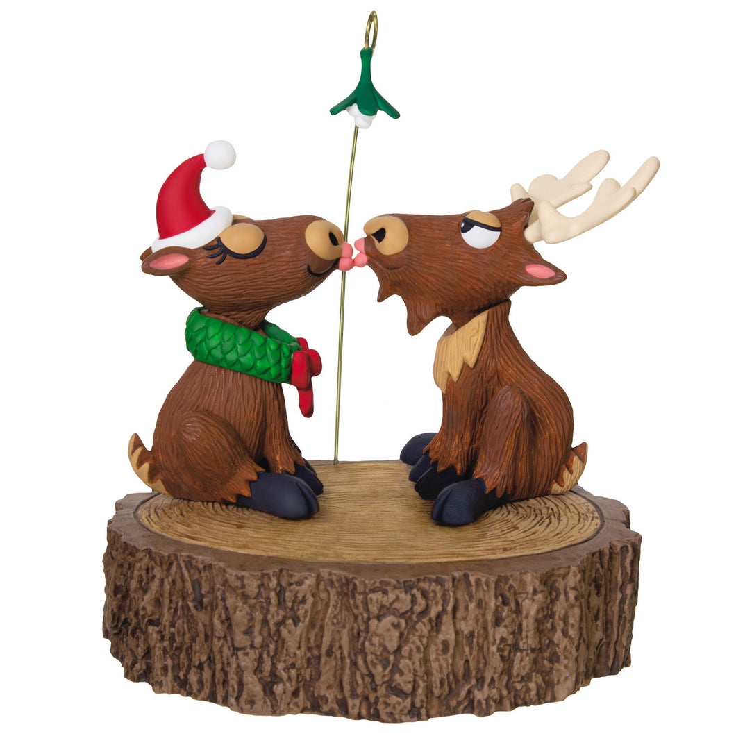 Hallmark Merry Kiss-Moose 2025 Musical Ornament With Motion