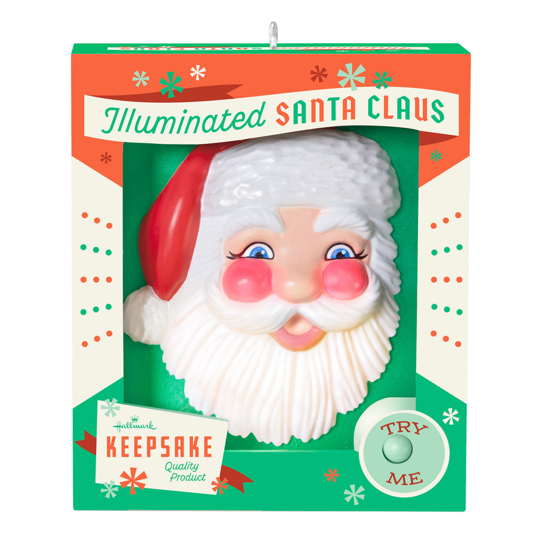 Hallmark Holly Jolly Santa 2025 Ornament With Light *coming in Oct