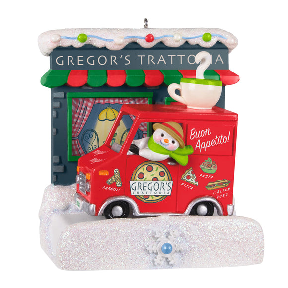 Hallmark Happy Holiday Parade Collection Gregor's Trattoria Musical Ornament With Light