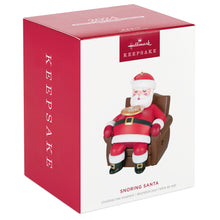 Load image into Gallery viewer, Hallmark Snoring Santa 2024 Ornament With Sound and Motion

