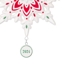 Load image into Gallery viewer, Hallmark Snowflake 2024 Porcelain Ornament
