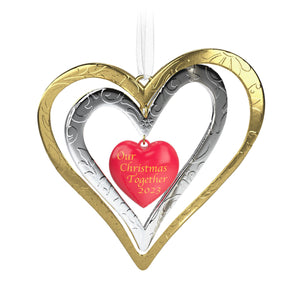 Hallmark Our Christmas Together 2023 Metal Ornament