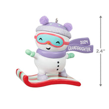 Load image into Gallery viewer, Hallmark Granddaughter Snowboarding Snowman 2024 Ornament
