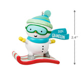 Hallmark Grandson Snowboarding Snowman 2024 Ornament