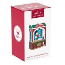 Load image into Gallery viewer, Hallmark Rockin&#39; Window Shopping 2025 Musical Ornament With Light and Motion
