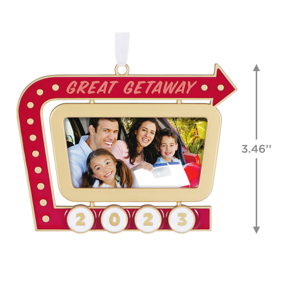 Hallmark Great Getaway 2023 Metal Photo Frame Ornament