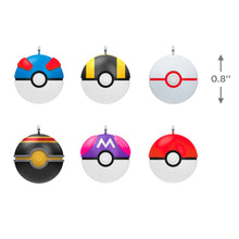 Load image into Gallery viewer, Hallmark Mini Pokémon Poké Balls 2024 Ornaments, Set of 6
