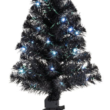 Load image into Gallery viewer, Hallmark Mini ShowToppers Black Christmas Tree With Light, 17&quot;
