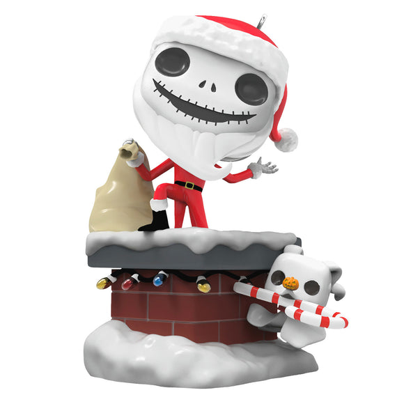 Hallmark Disney Tim Burton's The Nightmare Before Christmas Jack Skellington and Zero Funko POP!® Ornament