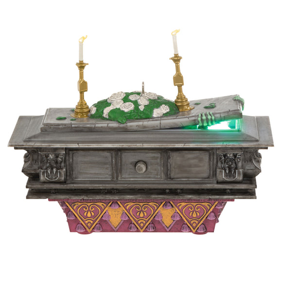 Hallmark Disney The Haunted Mansion Collection The Coffin in the Conservatory Ornament With Light and Sound