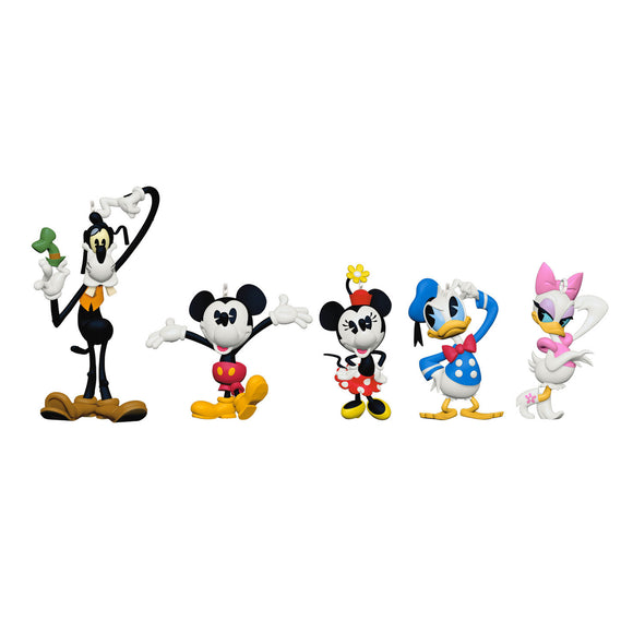 Hallmark Disney Mickey and Friends Forever Friends 2024 Ornament, Set of 5