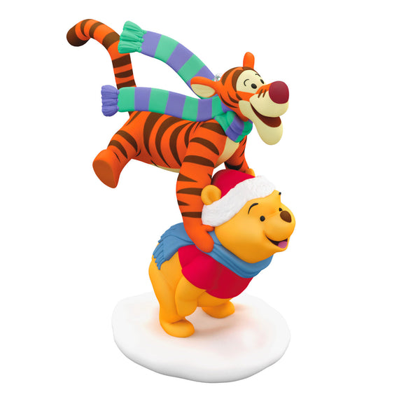 Hallmark Disney Winnie the Pooh Leapfrogging Friends 2024 Ornament