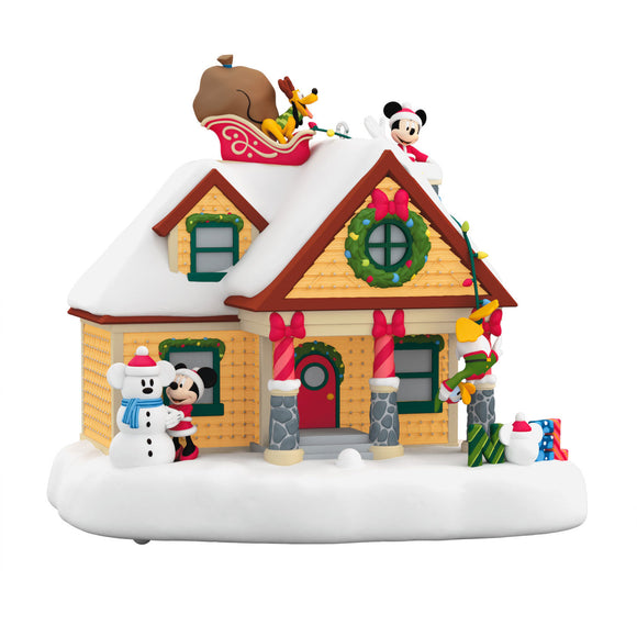 Hallmark Disney Mickey Mouse The Merriest House in Town 2024 Musical Ornament With Light