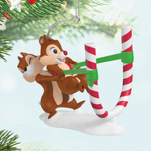 Load image into Gallery viewer, Hallmark Disney Chip and Dale Candy Cane Catapult 2025 Ornament
