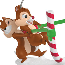 Load image into Gallery viewer, Hallmark Disney Chip and Dale Candy Cane Catapult 2025 Ornament
