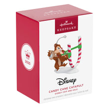 Load image into Gallery viewer, Hallmark Disney Chip and Dale Candy Cane Catapult 2025 Ornament
