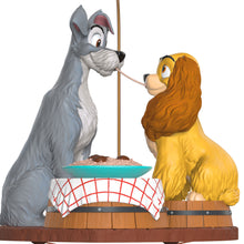 Load image into Gallery viewer, Hallmark Disney Lady and the Tramp 70th Anniversary Spaghetti Supper 2025 Ornament
