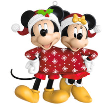 Load image into Gallery viewer, Hallmark Disney Mickey and Minnie Sweater-Sharing Sweethearts 2025 Ornament *coming in Oct
