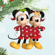 Load image into Gallery viewer, Hallmark Disney Mickey and Minnie Sweater-Sharing Sweethearts 2025 Ornament *coming in Oct
