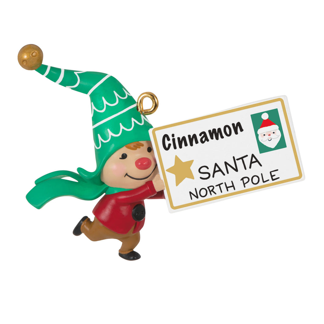 Hallmark Gnome for Christmas Cinnamon's Letter to Santa Ornament