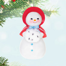 Load image into Gallery viewer, Hallmark Sweet Snow Girl 2025  LTD Porcelain Ornament *coming in Oct
