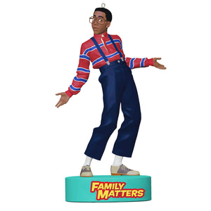 Hallmark Family Matters Steve Urkel Ornament With Sound