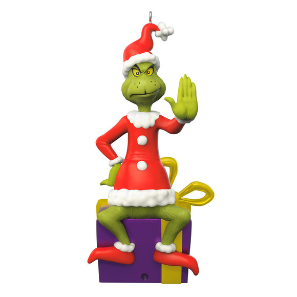 Hallmark Dr. Seuss's How the Grinch Stole Christmas!™ Grinch Peekbuster Ornament With Motion-Activated Sound