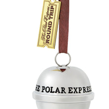 Load image into Gallery viewer, Hallmark The Polar Express™ 20th Anniversary Santa&#39;s Sleigh Bell 2024 Metal Ornament
