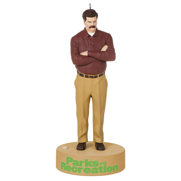 Hallmark Parks and Recreation Ron Swanson Ornament With Sound