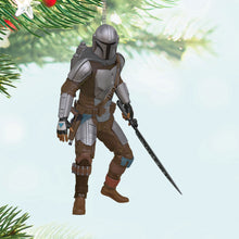 Load image into Gallery viewer, Hallmark Star Wars: The Mandalorian™ Wielding the Darksaber™ 2024 Ornament
