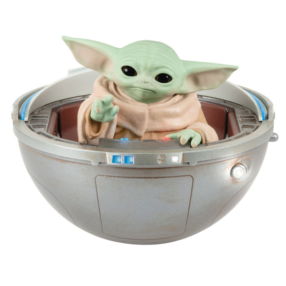 Hallmark Star Wars: The Mandalorian™ Grogu™ in Hovering Pram 2024 Ornament With Light, Sound and Motion