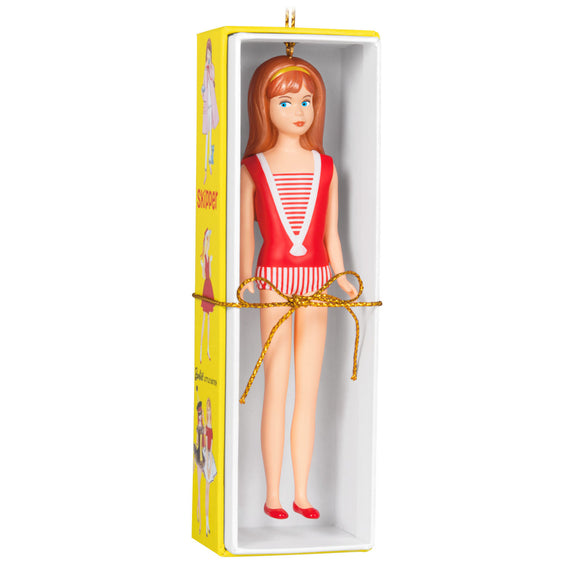 Hallmark Barbie™ 60th Anniversary Barbie's Little Sister, Skipper™ 2024 Ornament