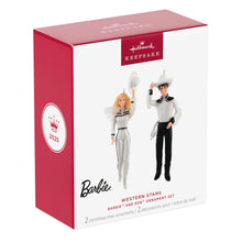 Load image into Gallery viewer, Hallmark Barbie™ and Ken™ Western Stars 2025 Ornaments, Set of 2 *coming in Oct
