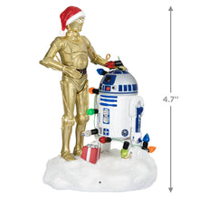 Load image into Gallery viewer, Hallmark Star Wars™ C-3PO™ and R2-D2™ Peekbuster 2024 Ornament With Motion-Activated Sound
