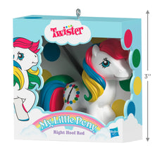 Load image into Gallery viewer, Hallmark Hasbro® My Little Pony® Retro Twister® Right Hoof Red 2025 Ornament
