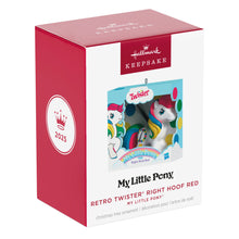 Load image into Gallery viewer, Hallmark Hasbro® My Little Pony® Retro Twister® Right Hoof Red 2025 Ornament
