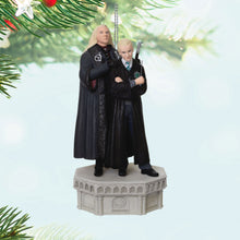 Load image into Gallery viewer, Hallmark Harry Potter and the Chamber of Secrets™ Collection Lucius and Draco Malfoy™ Ornament With Light and Sound
