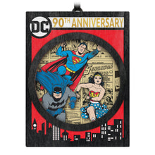 Load image into Gallery viewer, Hallmark DC Comics™ 90th Anniversary DC Through the Ages 2025 Papercraft Ornament *coming in Oct
