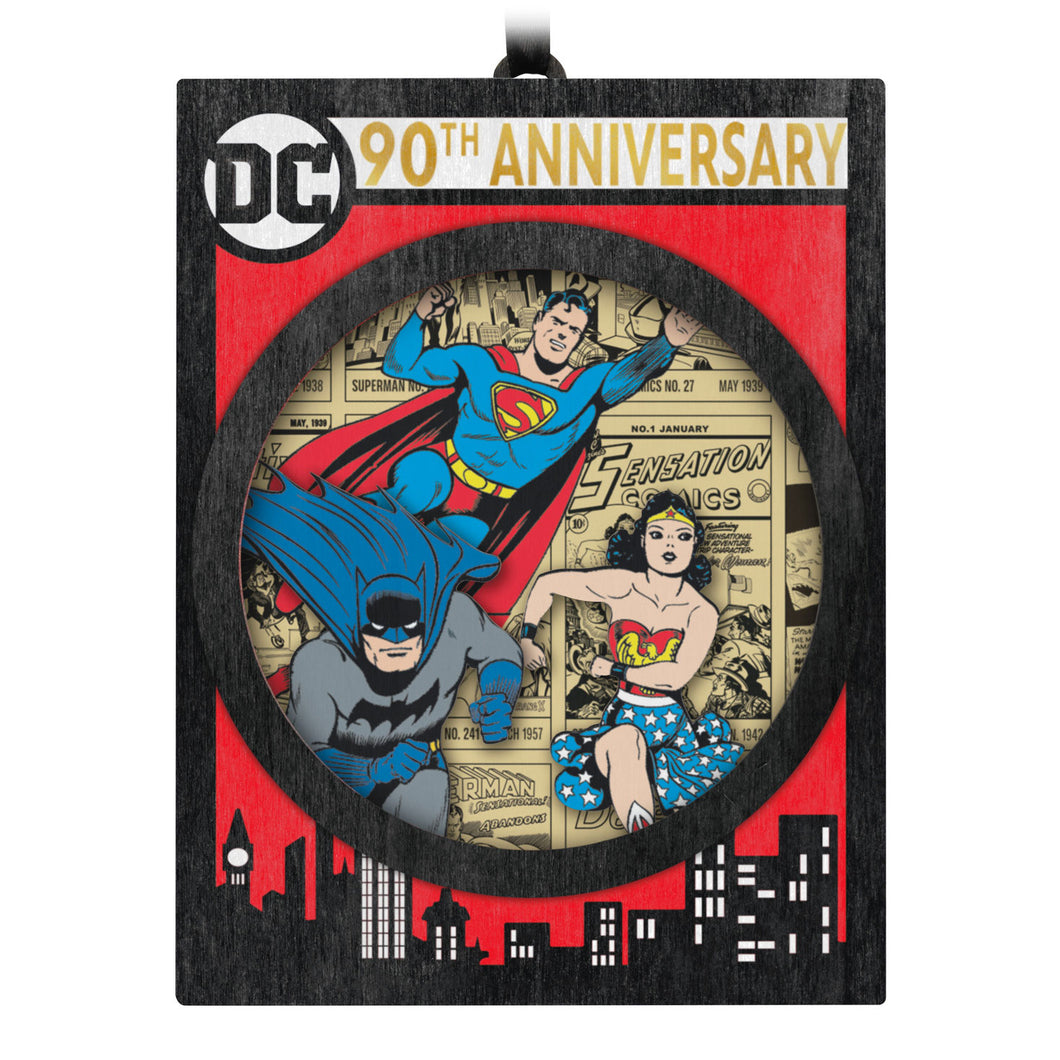 Hallmark DC Comics™ 90th Anniversary DC Through the Ages 2025 Papercraft Ornament *coming in Oct