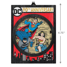Load image into Gallery viewer, Hallmark DC Comics™ 90th Anniversary DC Through the Ages 2025 Papercraft Ornament *coming in Oct
