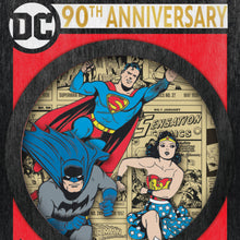 Load image into Gallery viewer, Hallmark DC Comics™ 90th Anniversary DC Through the Ages 2025 Papercraft Ornament *coming in Oct
