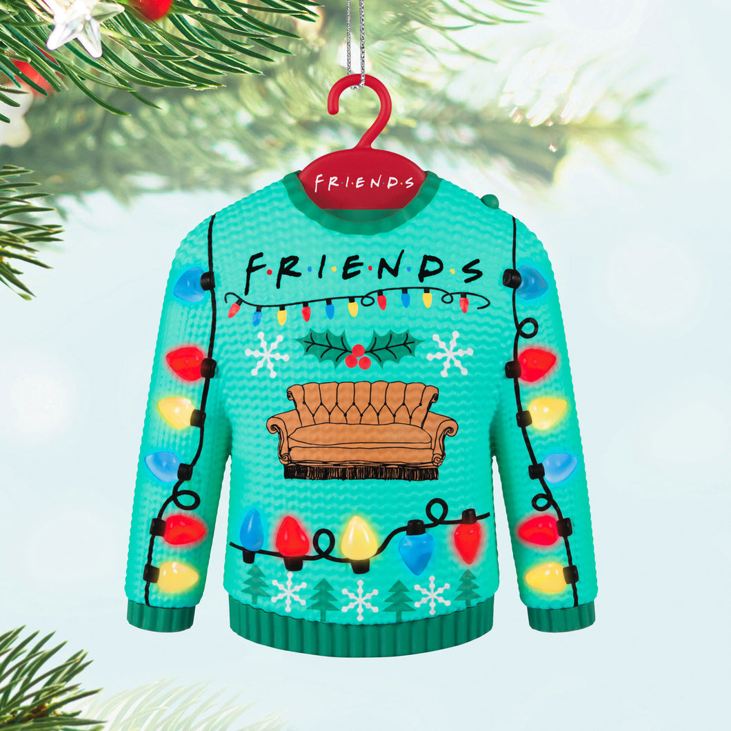 Hallmark Friends Could We Be Any More Festive? 2025 Sweater Musical Ornament With Light *coming in Oct