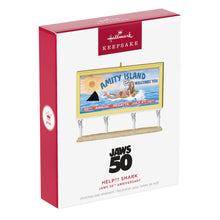 Load image into Gallery viewer, Hallmark Jaws 50th Anniversary Help!!! Shark 2025 Ornament
