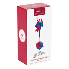 Load image into Gallery viewer, Hallmark Marvel Spider-Man Spidey&#39;s Special Delivery 2025 Ornament *coming in Oct
