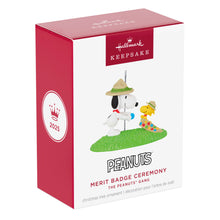 Load image into Gallery viewer, Hallmark The Peanuts® Gang Merit Badge Ceremony 2025 Ornament
