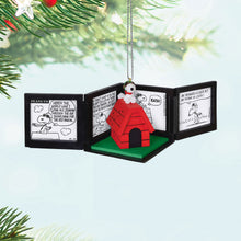 Load image into Gallery viewer, Hallmark Peanuts® 75th Anniversary Snoopy as The Flying Ace 2025 Musical Ornament
