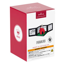 Load image into Gallery viewer, Hallmark Peanuts® 75th Anniversary Snoopy as The Flying Ace 2025 Musical Ornament
