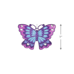 Hallmark Mini Little Purple Butterfly Metal Ornament, 1"