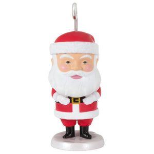 Hallmark Mini Wiggly Santa Ornament, 1.29"