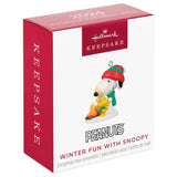 Hallmark Mini Peanuts® Winter Fun With Snoopy 2024 Ornament, 1.02"